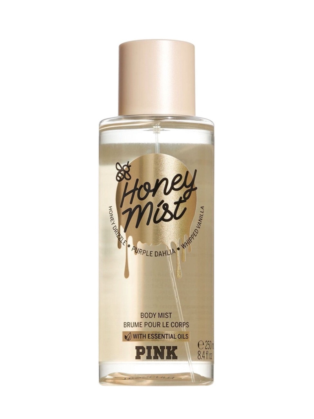 PINK Victoria's Secret Honey Mist Body Mist - Gold/Cream